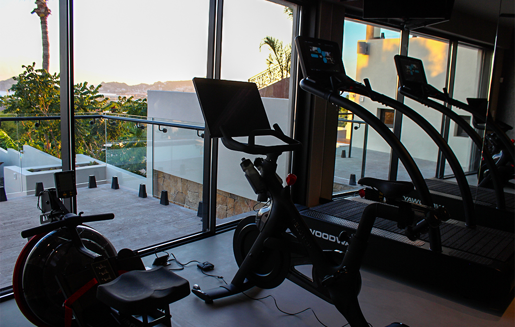 Home Gym Machines with View of Cabo San Lucas
